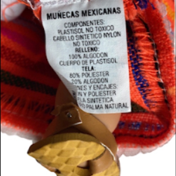 2 Vintage Munecas Mexicanas 9" Mexico Girl & Boy Dolls Vinyl Face Arms Legs - Picture 7 of 8